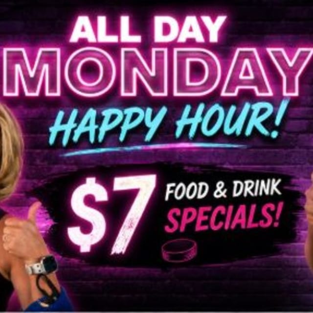 Mondays All Day Happy Hour