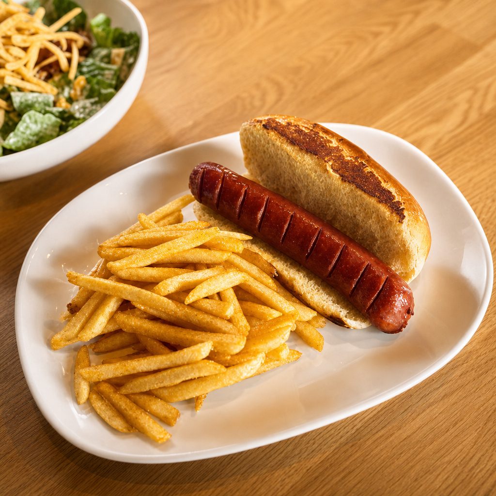 Hot Dog & Fries.