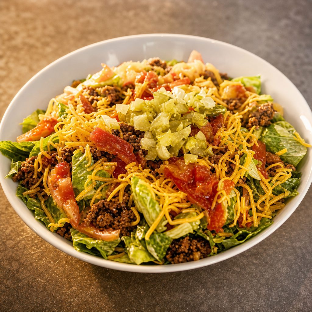 Great American Cheeseburger Salad.
