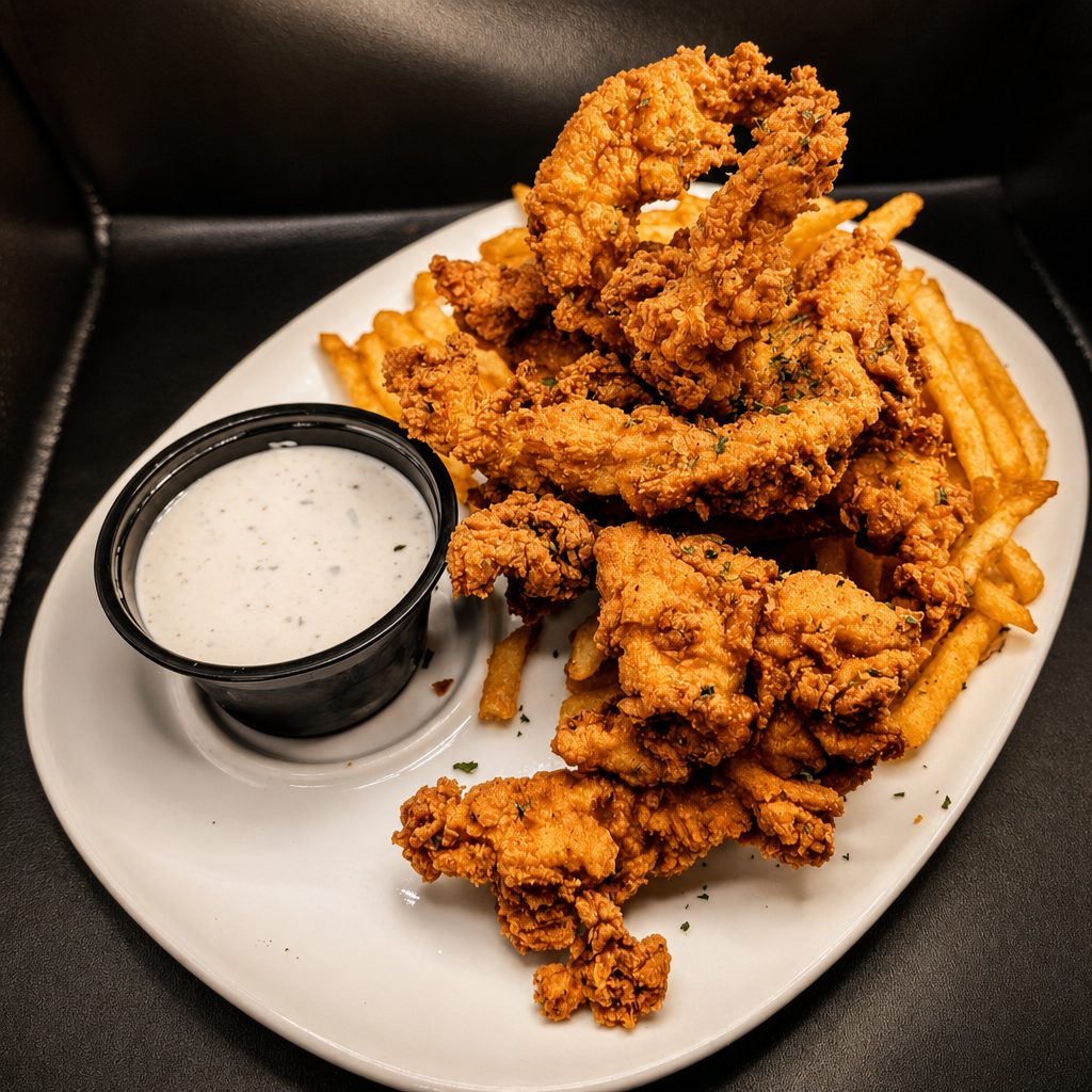 Chicken Tenders & Fries.