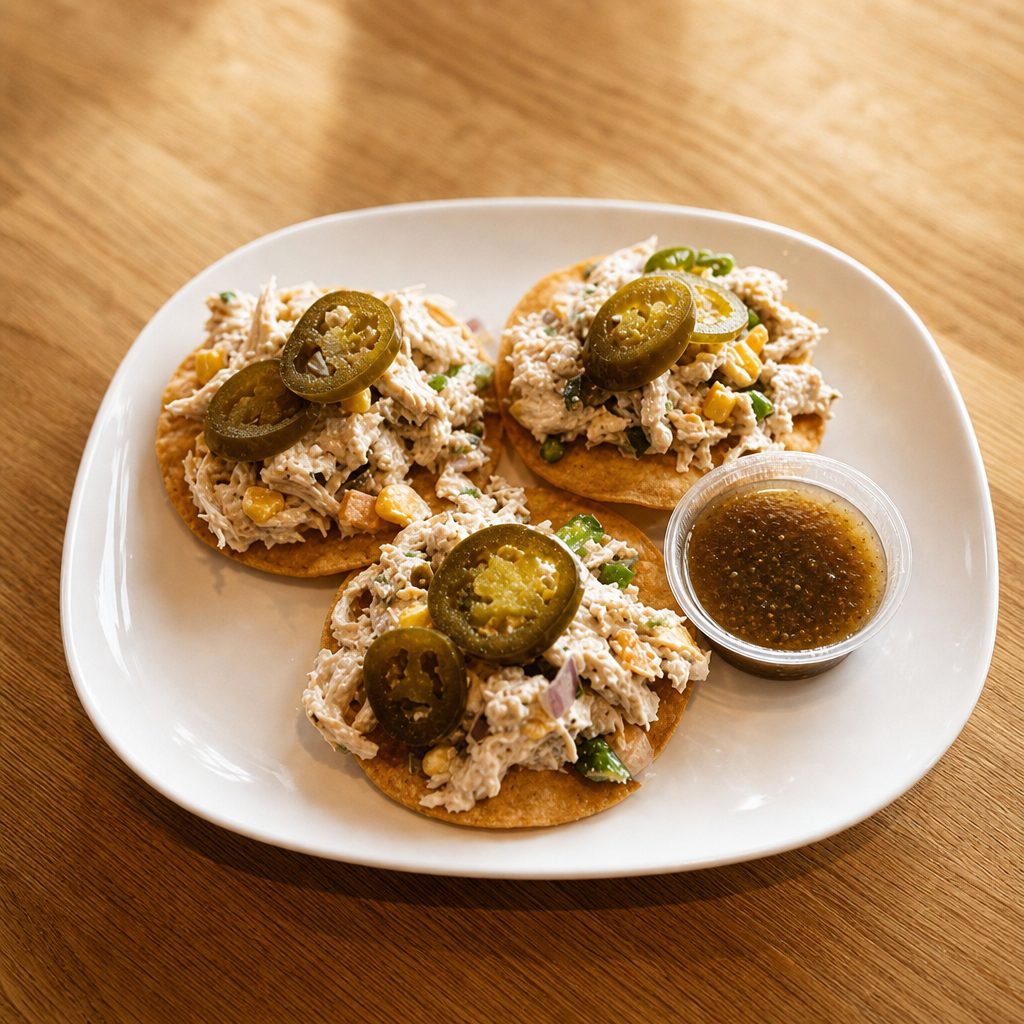 Marissa’s Mexican Chicken Salad Tostadas.