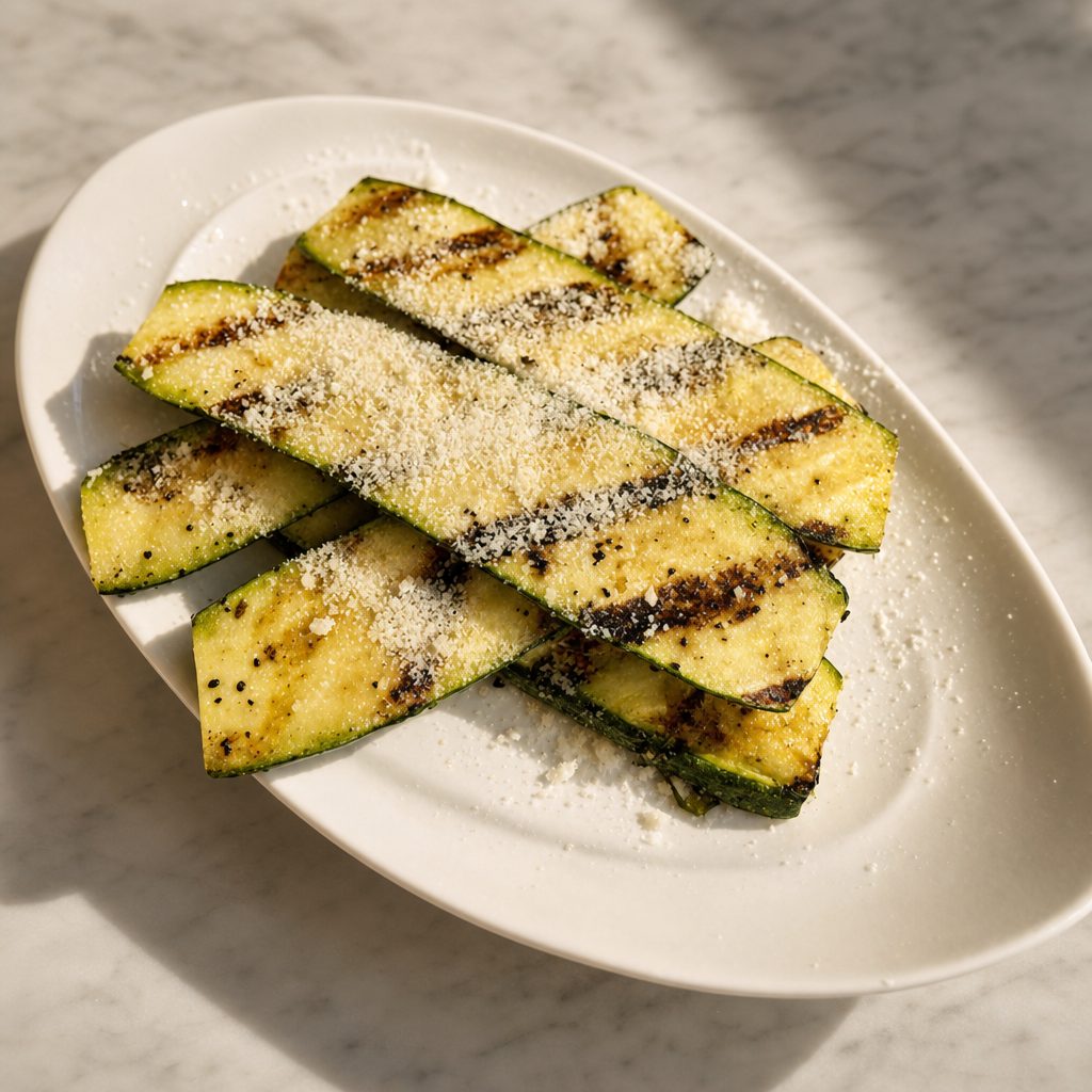Grilled Zucchini.