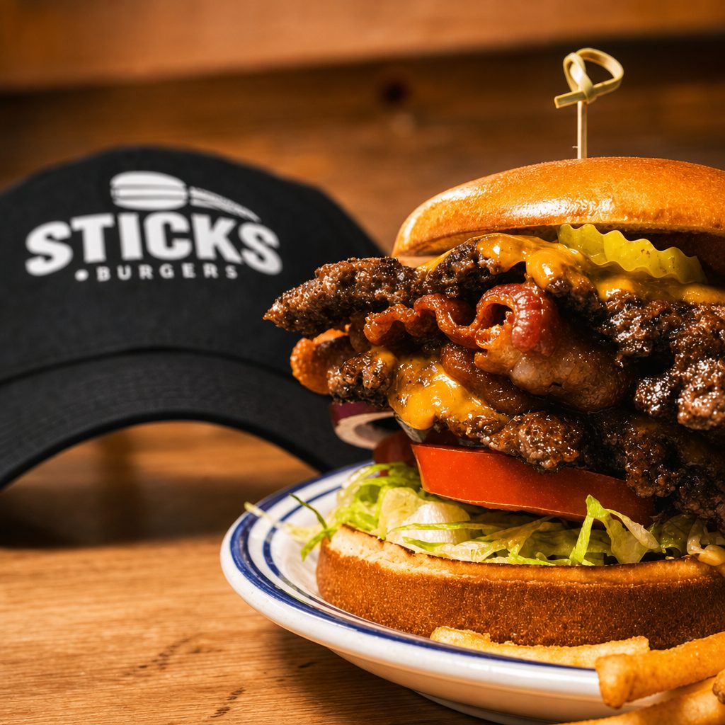 Great American Bacon Cheese Burger.